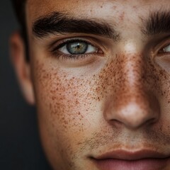 Obraz premium close up of a man face