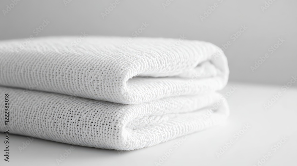 Aufkleber folded white t-shirt mockup on white surface with plenty of empty space for customization and creati