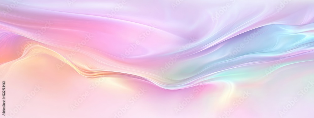 Poster soft pastel bokeh background with dreamy flowing textures ideal for surreal visual designs and copy 