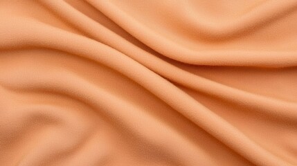 Close-Up of Soft Cotton Textile in Peach Color Highlighting Texture and Breathability