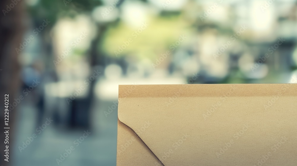 Poster blurred background of an envelope with empty space for text ideal for marketing and communication th