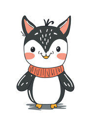 Adorable baby animal illustration