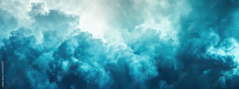 Aufkleber dramatic storm clouds fill the sky over a suburban landscape creating a moody atmosphere with ample 