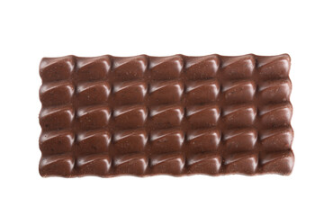 Chocolate bar isolated on transparent background
