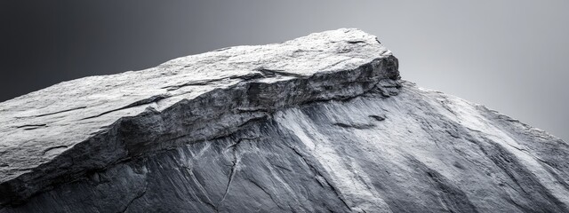 Dramatic Rock Formation of Half Dome with Text Space for Nature or Landscape Themes