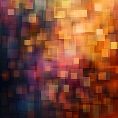Fototapeta premium Vivid, pixelated mosaic of a colorful abstract pattern. 