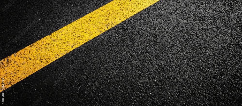 Poster black textured surface with yellow diagonal line ideal for sports courts featuring ample copyspace f