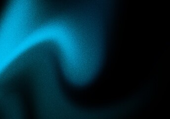Glowing blue abstract shape Grainy gradient background dark color gray abstract noise texture banner header backdrop design