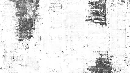Newspaper Grunge black and white. Newspaper paper grunge vintage old aged texture background. Newspaper with old grunge vintage unreadable paper texture background. 