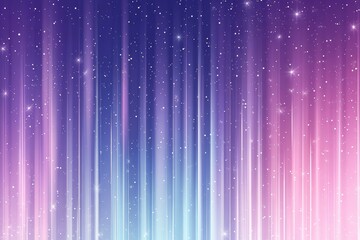 A simple flat - designed vector illustration on a purple and blue gradient background with vertical light lines, stars, and a distinct glow. High - quality and high - detail.