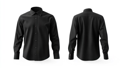 Black Long Sleeve Shirt Mockup