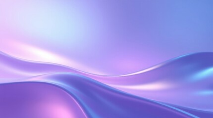 Naklejka premium Elegant swirls of purple and blue evoke a serene atmosphere in a dreamy landscape of soft curves and flowing light