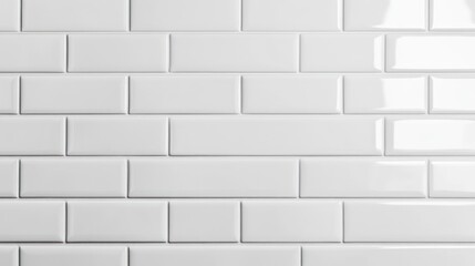 Fototapeta premium White Tile Wall