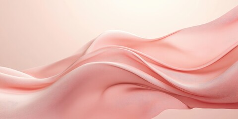 Elegant flowing pink abstract wave design with depth featuring ample copy space for your text or branding needs