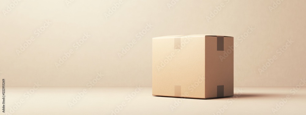Poster efficient cardboard box design for optimal product protection featuring ample empty space for custom