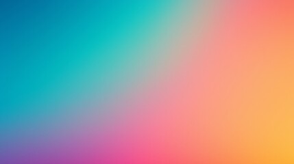 Fototapeta premium A vibrant gradient background blending blue, teal, pink, and orange hues, creating a lively and modern aesthetic.