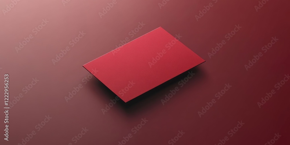 Poster Sophisticated Deep Burgundy Business Card Template with Blank Space for Custom Text or Branding