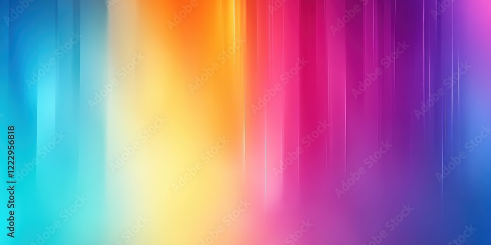 Poster colorful gradient background with smooth blending of bright hues and soft lighting for creative proj