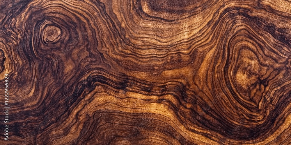 Leinwandbilder rich dark brown wood texture background showcasing intricate grain patterns ideal for text overlay o
