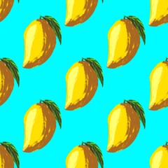 abstract fruit seamless pattern hand drawn for background or print