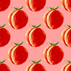 abstract fruit seamless pattern hand drawn for background or print
