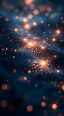 A background of luminous pathways forming a futuristic city map.