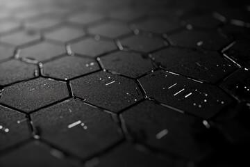 Black Laptop Keyboard Close Up
