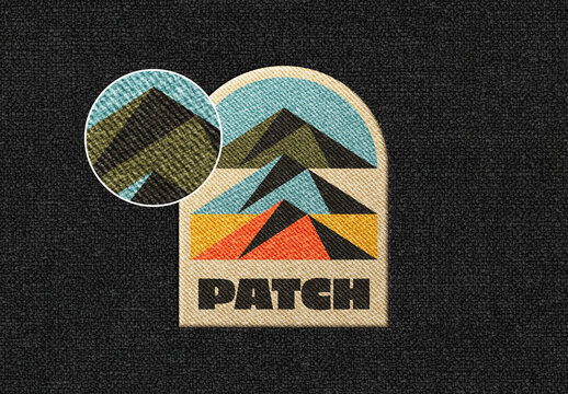 Embroidery Patch Mockup
