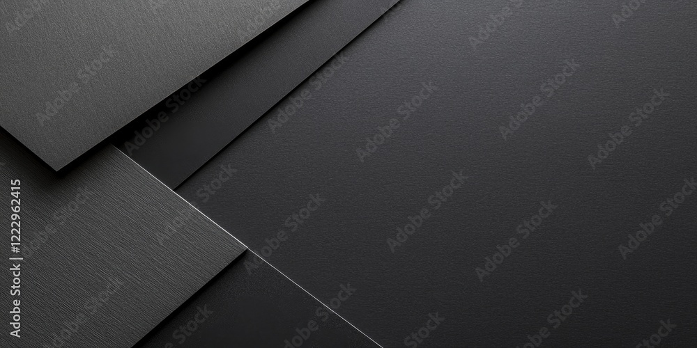 Poster Elegant High Quality Dark Paper Texture in Shades of Gray and Black with Generous Copy Space for Your Text or Design Needs