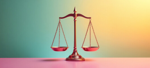 Balanced Scales of Justice: Symbol of Law, Fairness, and Equality