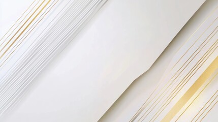 Abstract Gold and White Lines Background