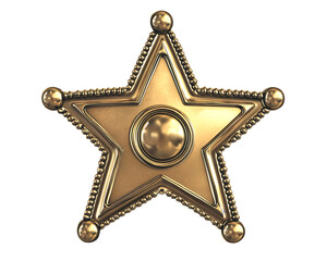 Golden stars flat image on Isolated White Background