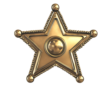 Golden stars flat image on Isolated White Background