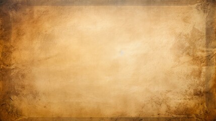 Obraz premium Luxury Old Vintage Paper with Abstract Glowing Center and Grained Vignette. Antique Frame with Space for Text on Grunge Background