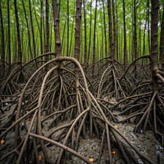 Mangroves at Low Tide