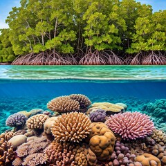 Mangroves Meeting Coral Reef