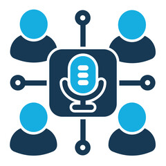 Group Icon With Trendy Duo Tone Style