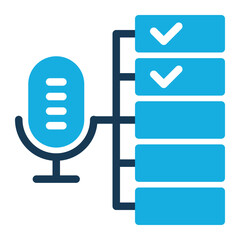 List Icon With Trendy Duo Tone Style