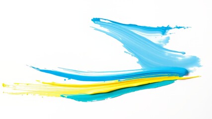 Abstract Paint Splatter Art - Colorful Brushstrokes