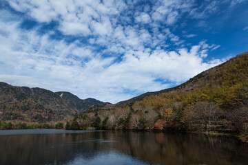 日光　紅葉　いろは坂
