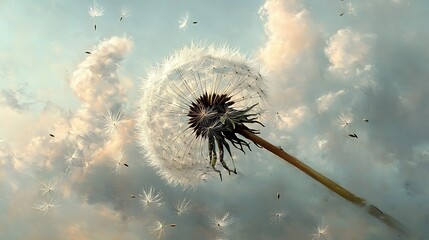 A close up of the delicate seeds and long slender background