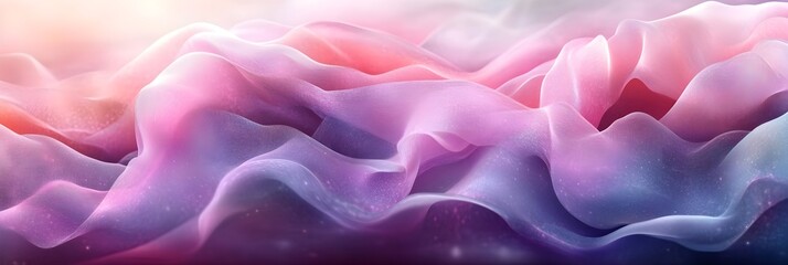 Obraz premium A background of overlapping soft pink and lavender shapes with subtle transparency.