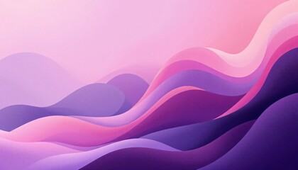 This image features a mesmerizing abstract landscape of layered, wavy hills in varying shades of pink and purple
