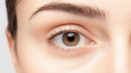 Fototapeta premium Eyes close-up showcasing subtle under-eye pigmentation