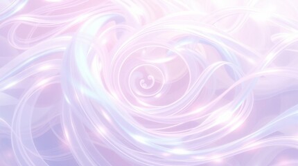 Obraz premium Swirling pastel hues create a dreamlike vortex in a serene and ethereal atmosphere full of light and tranquility