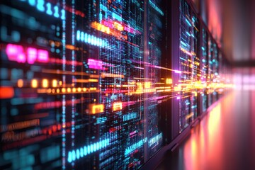 Cloud data encryption with digital locks and glowing data streams, showcasing security and technology