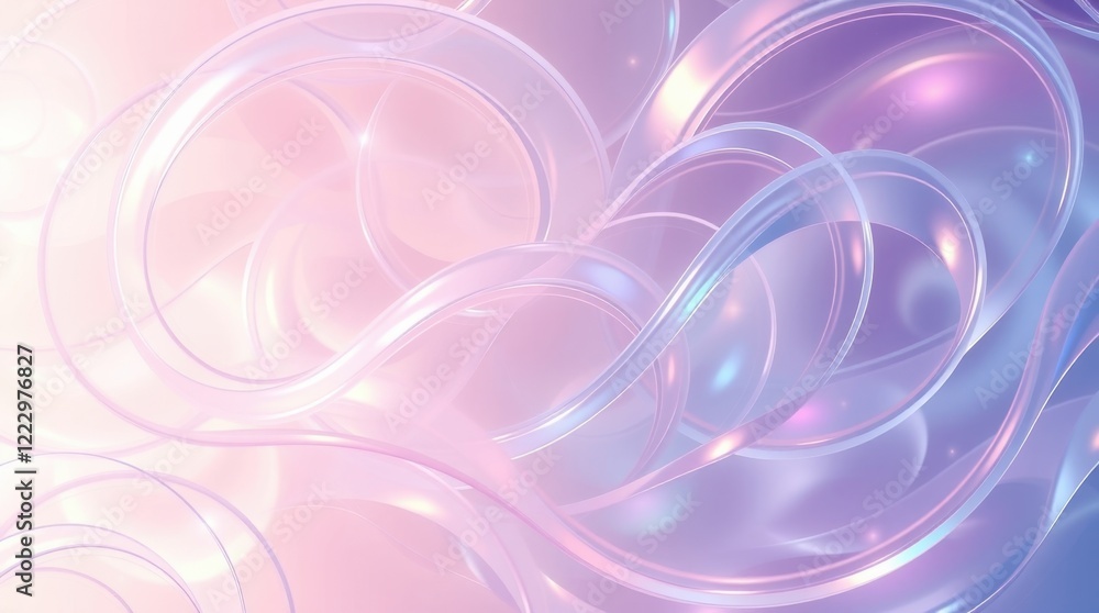 Poster swirling pastel currents create a dreamlike landscape of light and color in a mesmerizing abstract d