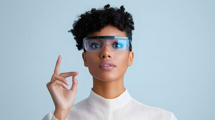 Person Adjusting Contact Settings Using Voice Control for Personalized Experiences