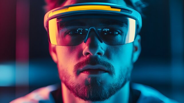 Athlete's Augmented Reality Displays Live Game Stats and Leaderboard