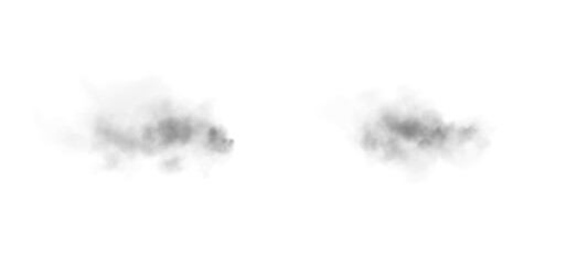 Transparent fog or smoke, grey smog cloud effect, isolated transparent special effect. Vector illustration, fog, vapour, magic haze.	